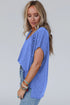 Crochet Lace Detail Oversized Tee